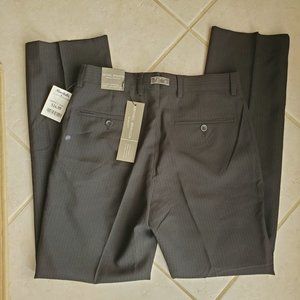 Michael Brandon Dark Grey Black Dress Pants 30"x30